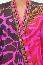 CAMILLA Mid Length Kimono Layer with Collar - Always Change Your Spots - CAMILLA - [product type] - Magpie Style