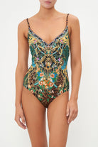 CAMILLA V Neck Underwire One Piece - Fearless Felis - CAMILLA - [product type] - Magpie Style