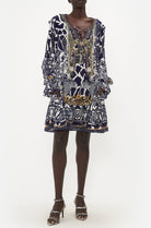 CAMILLA Ruffle Lace Up Dress - Where's Your Head At - CAMILLA - [product type] - Magpie Style