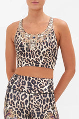 CAMILLA Banded Racer Back Crop - Nomadic Nymph