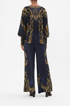 CAMILLA - Shirred Cuff Blouse - Moonlight Melodies - Magpie Style