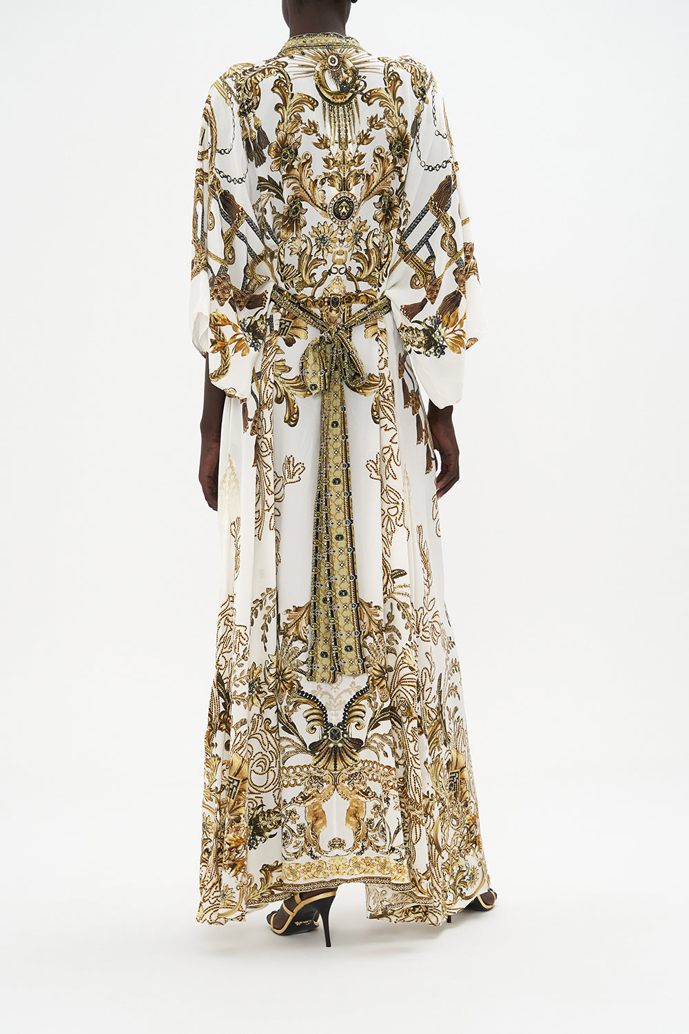 CAMILLA Waist Tie Long Kaftan - Road To Richesse PRE ORDER - CAMILLA - [product type] - Magpie Style