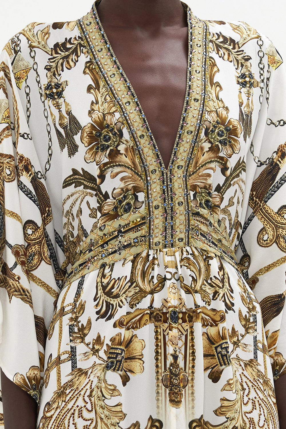 CAMILLA Waist Tie Long Kaftan - Road To Richesse PRE ORDER - CAMILLA - [product type] - Magpie Style