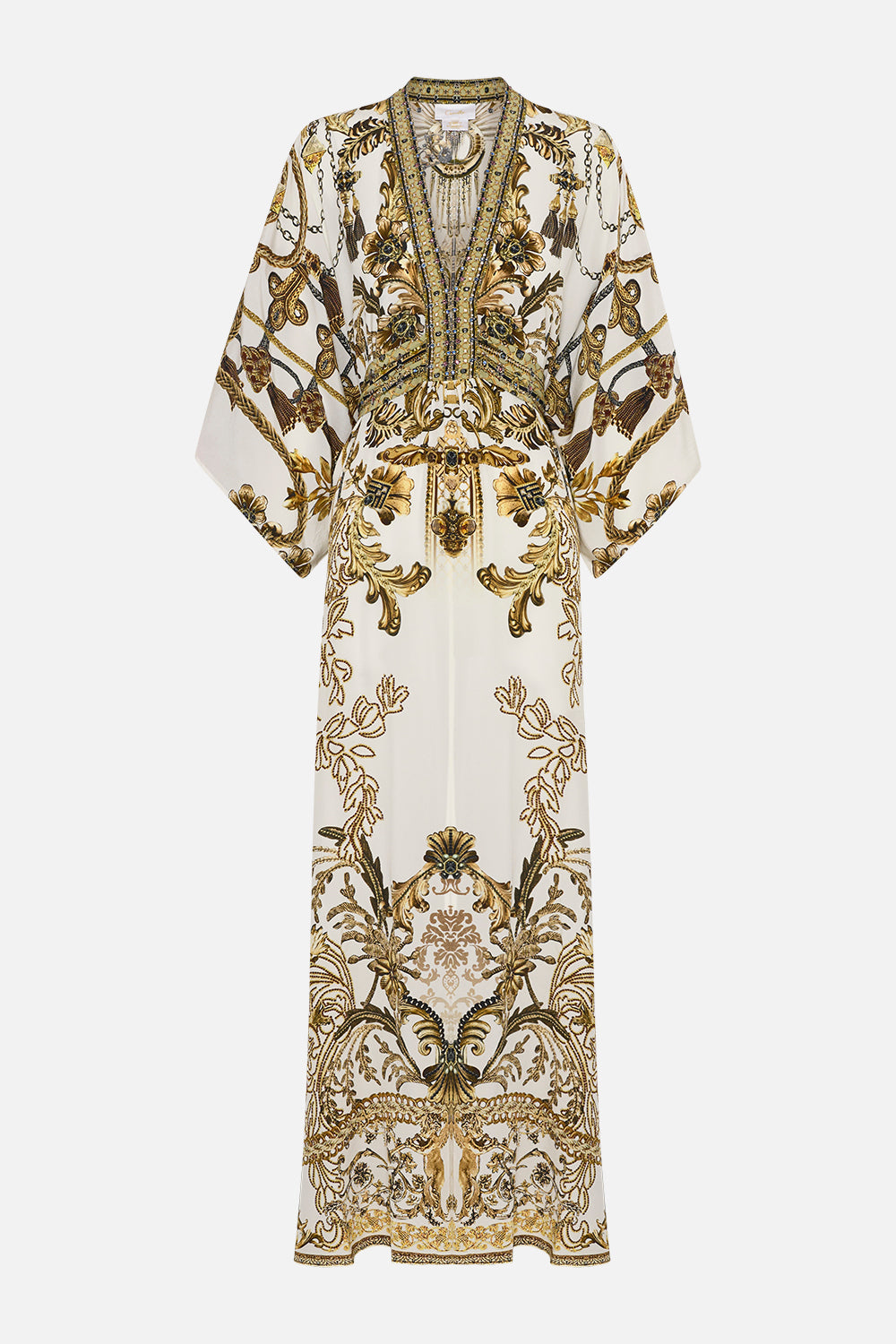 CAMILLA Waist Tie Long Kaftan - Road To Richesse PRE ORDER - CAMILLA - [product type] - Magpie Style