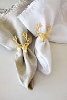 Taupe Bauble Linen Napkins - Set of 4 - PRE ORDER - Magpie Home - [product type] - Magpie Style