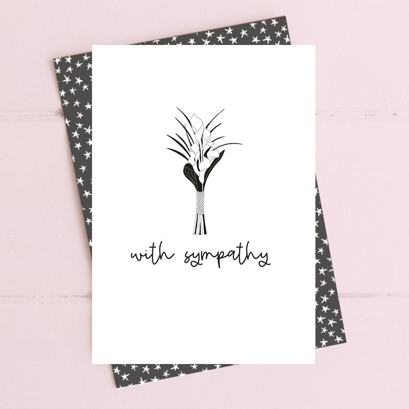 Card - With Sympathy - EmKo - [product type] - Magpie Style