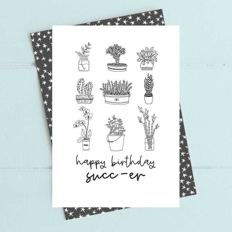 Card - Happy Birthday Succ-er - EmKo - [product type] - Magpie Style