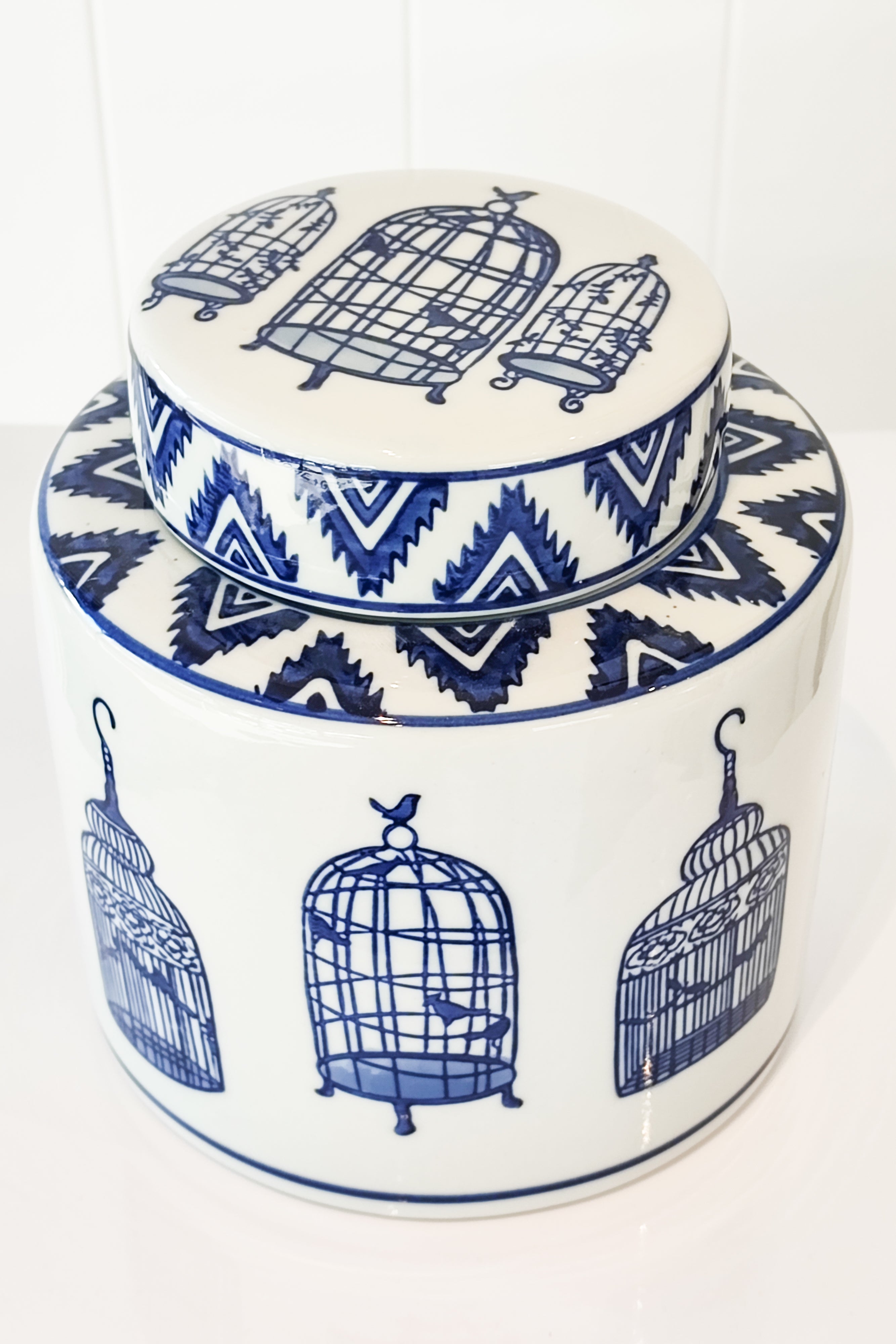 MAGPIE HOME Small Handpainted Birdcage Jar - Magpie Home - [product type] - Magpie Style
