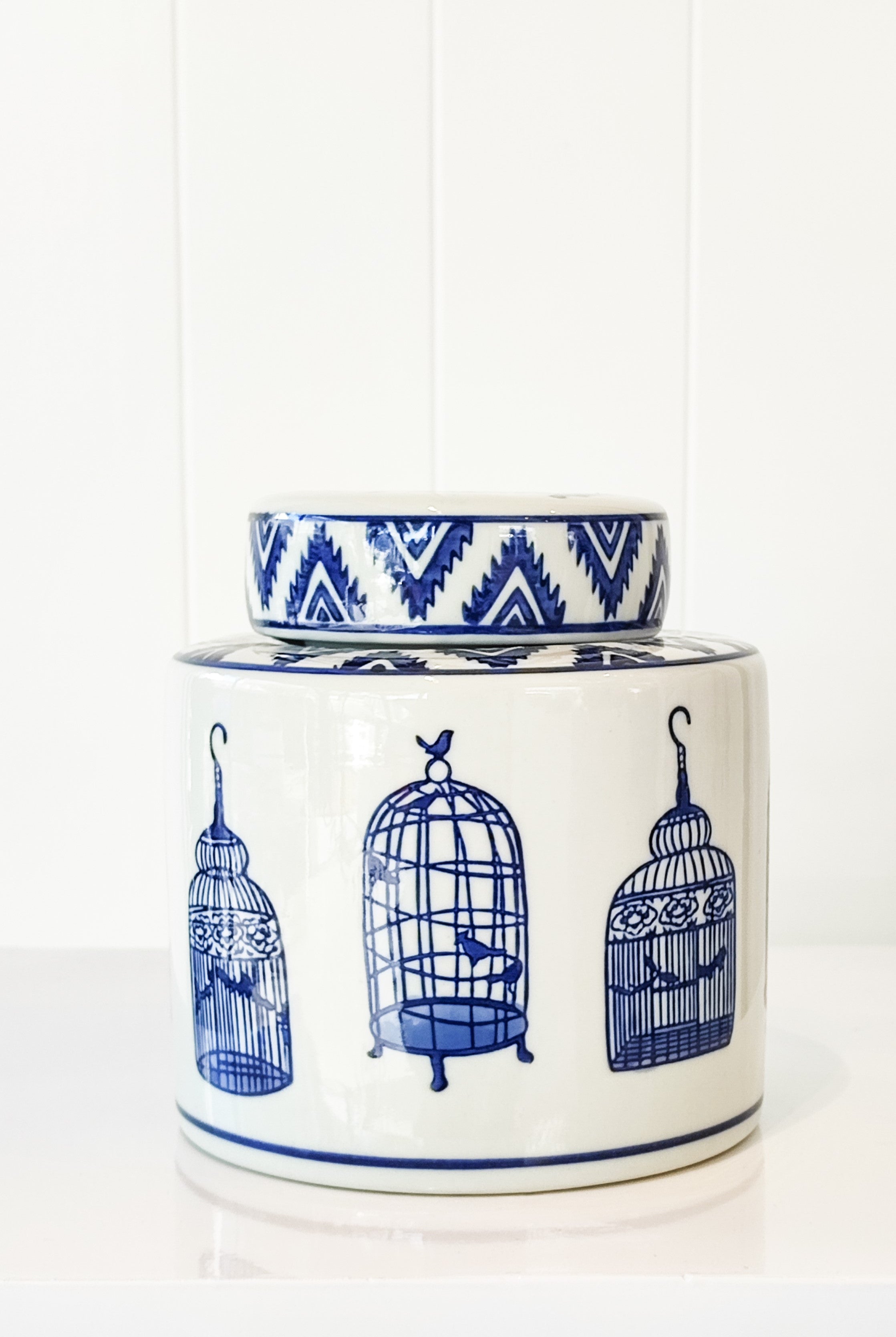 MAGPIE HOME Small Handpainted Birdcage Jar - Magpie Home - [product type] - Magpie Style