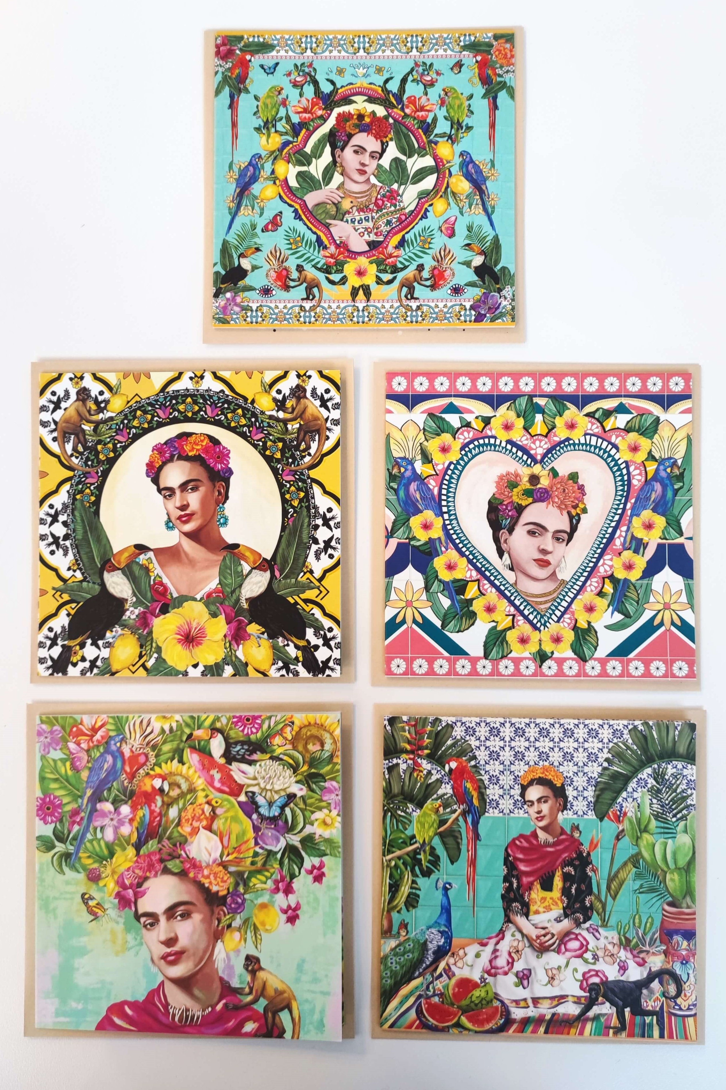 La La Land - Frida Kahlo Gift Cards (Set of 5) - LA LA Land - [product type] - Magpie Style