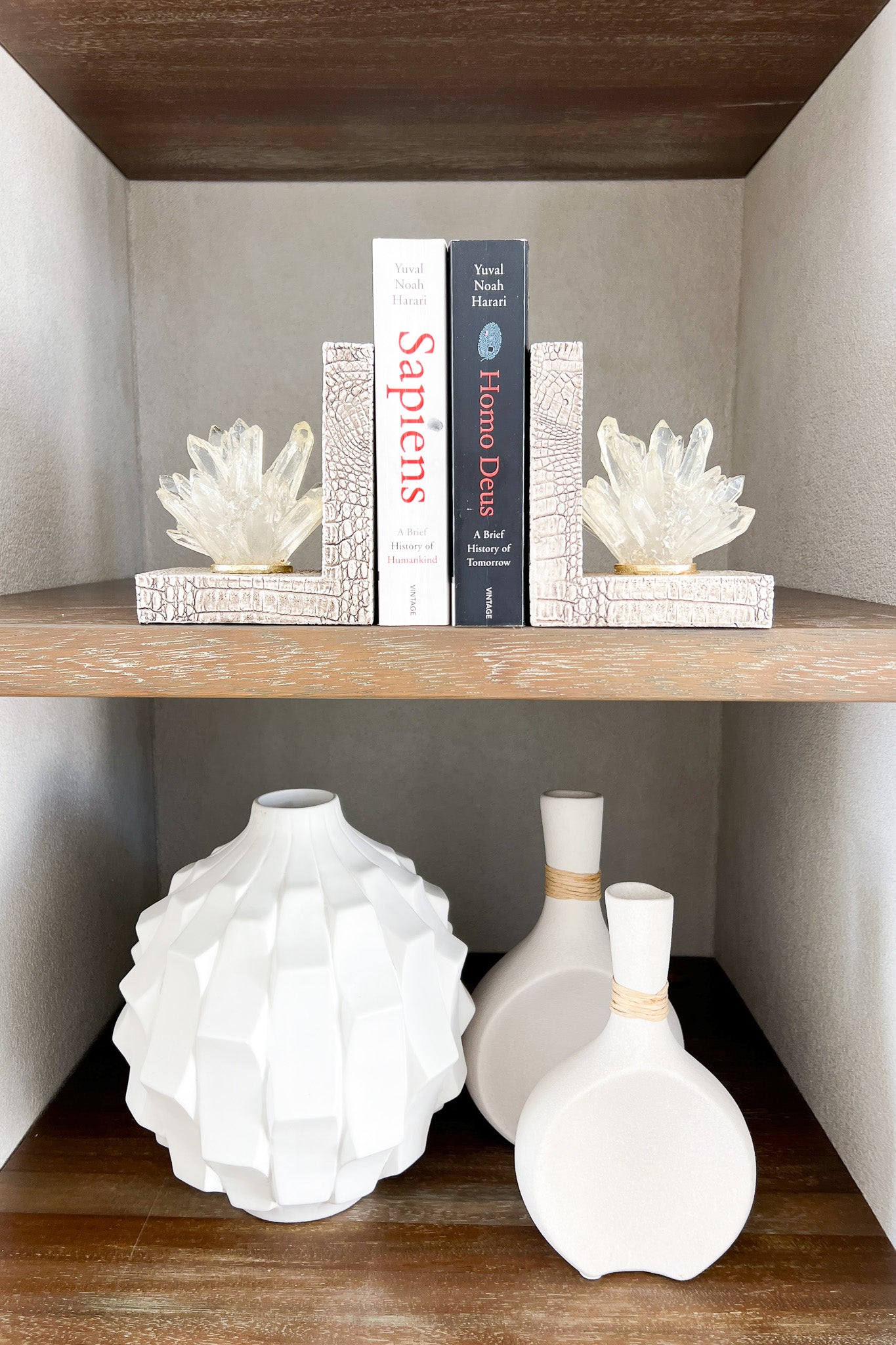 MAGPIE HOME Quartz Crystal Bookends - Magpie Home - [product type] - Magpie Style