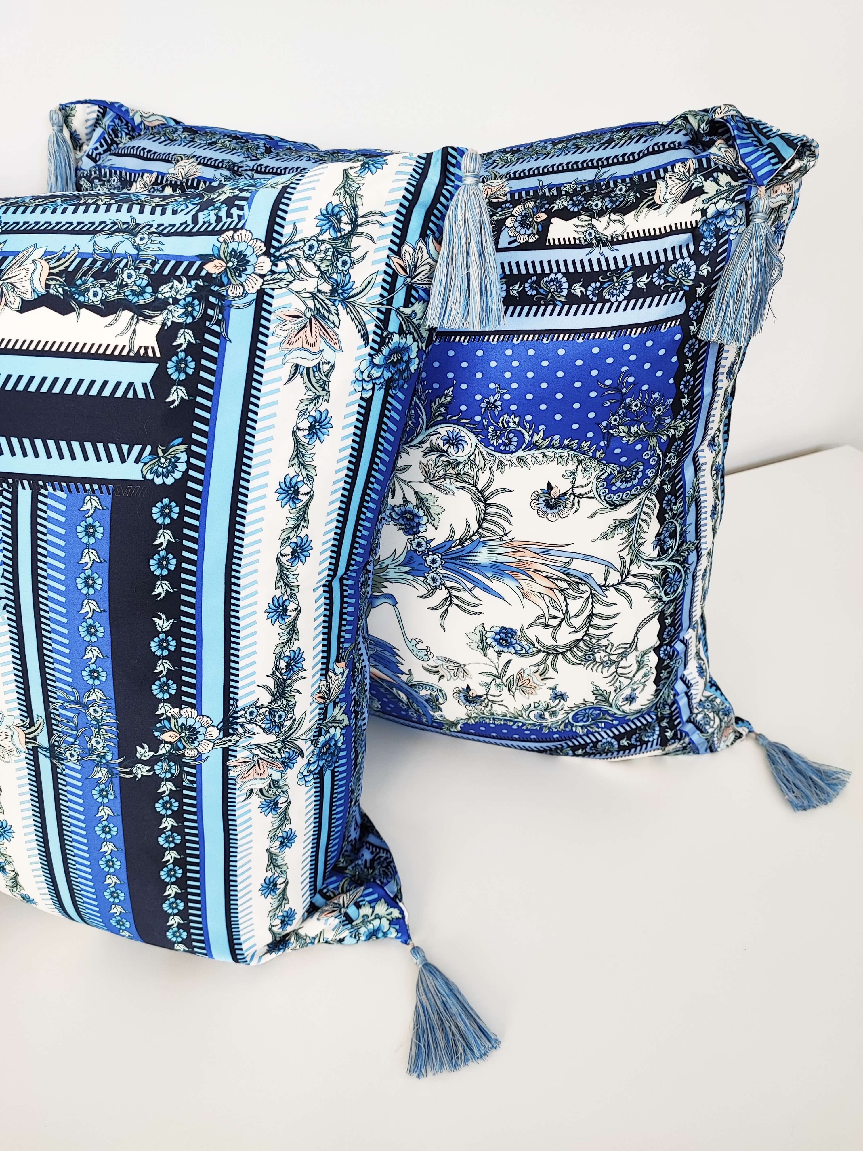 JOHNNY WAS Revive Charmeuse Tassel Cushion - JOHNNY WAS - [product type] - Magpie Style
