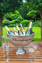 Aluminium XL Champagne Bucket - Raw Silver - Le Forge - [product type] - Magpie Style