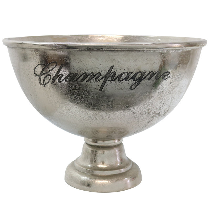 Aluminium XL Champagne Bowl - Raw Silver - Le Forge - [product type] - Magpie Style