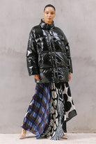 MES DEMOISELLES Black/Off White Reversible Willy Coat - Mes Demoiselles - [product type] - Magpie Style