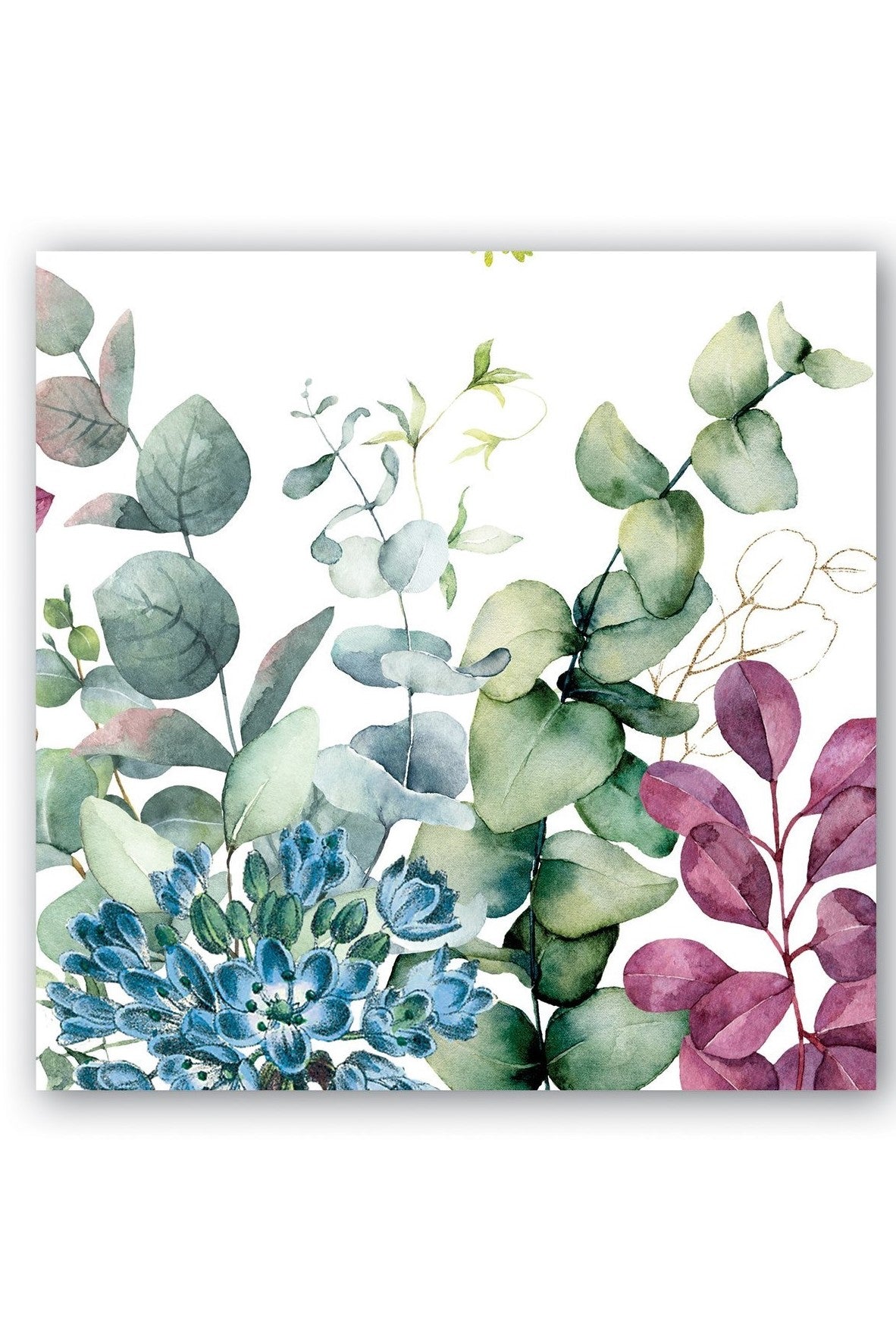 MICHEL DESIGN WORKS Cockail Napkins - Eucalyptus & Mint - Pack of 20 - MICHEL DESIGN WORKS - [product type] - Magpie Style
