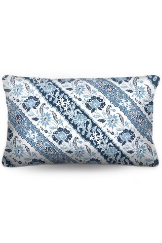 STUART MEMBERY Sumatra Lumbar Cushion - Storm Blue