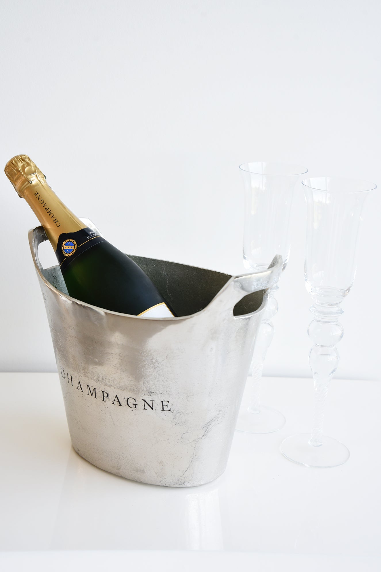 Silver Champagne Bucket  - Aluminium - Le Forge - Gift - Magpie Style