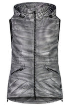 MOKÉ Mary Claire Packable Vest - Houndstooth - Magpie Style