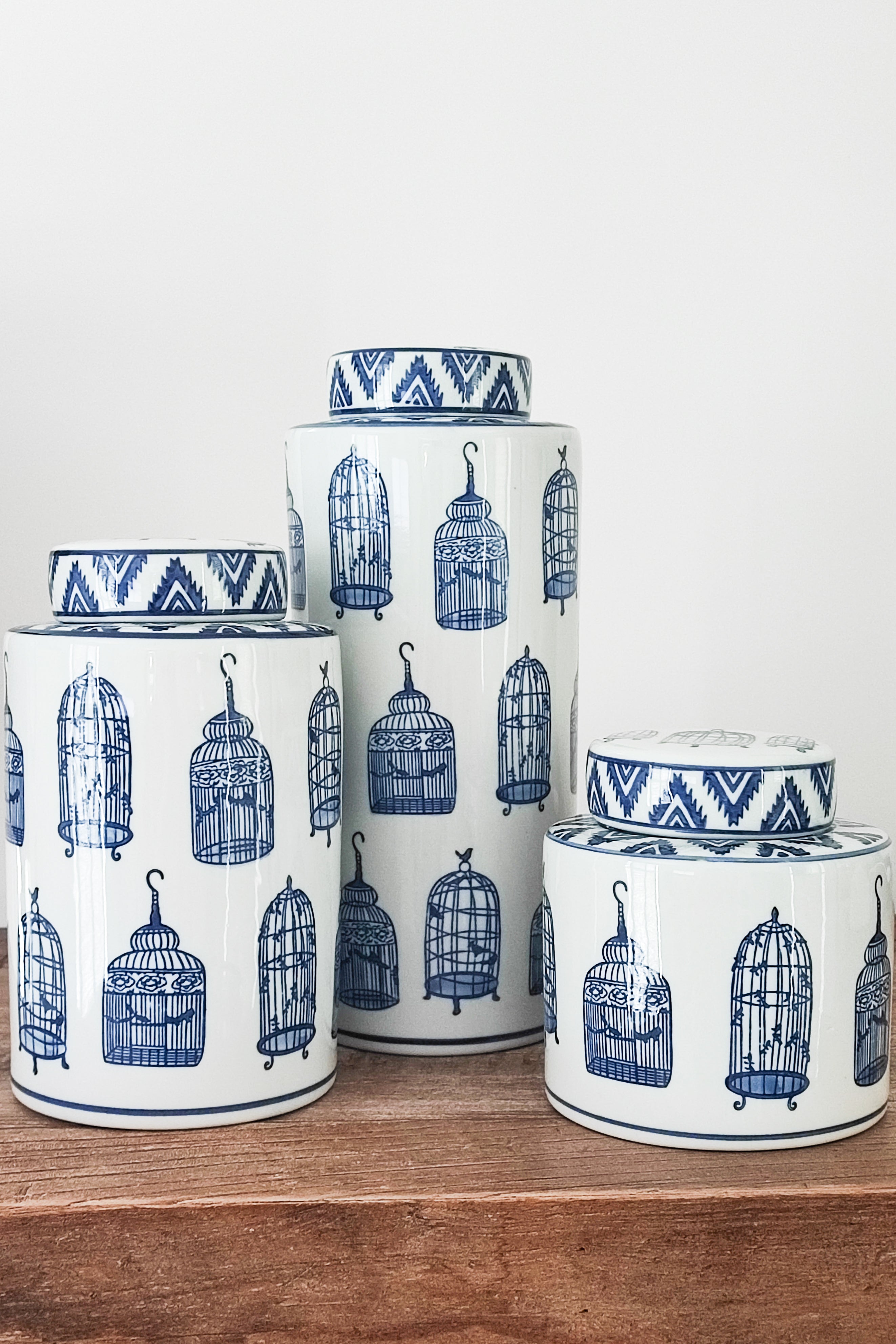 MAGPIE HOME Small Handpainted Birdcage Jar - Magpie Home - [product type] - Magpie Style